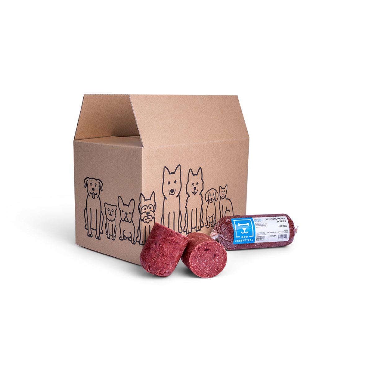 Raw Essentials Bulk 10kg Raw Dog Food Roll Box Raw Essentials Bulk 10kg Raw Dog Food Roll Box