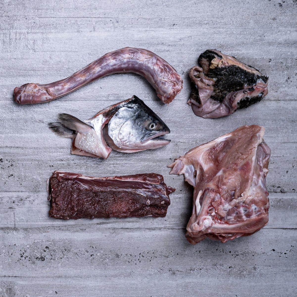 Turkey Neck Salmon Tripe Chicken Frame Wallaby Fillet Turkey Neck Salmon Tripe Chicken Frame Wallaby Fillet