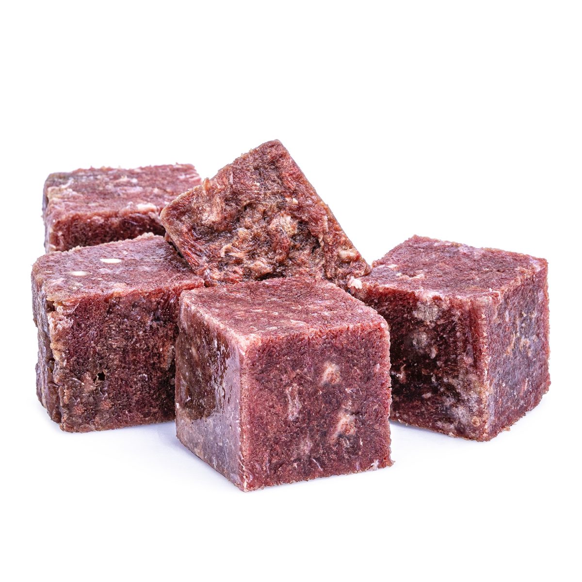 Pile Of Cubed Venison Tongue Mix For Pets Pile Of Cubed Venison Tongue Mix For Pets