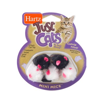 3270095986 hartz just for cats 5 pack mini mice cat toy front 1300x1300