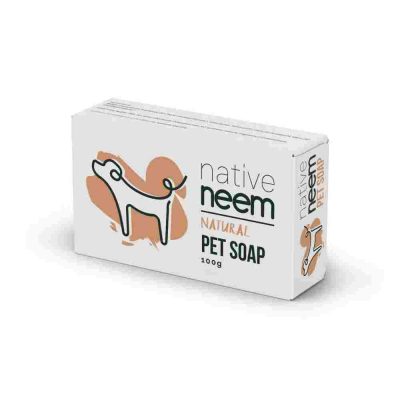 Organic neem pet soap bar 100g green trading